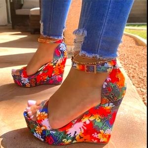 Ankle Strap Wedges (Sizes 5-10.5)